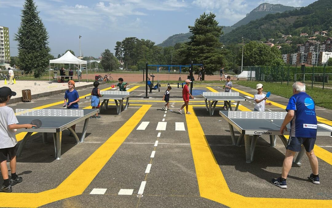 Inauguration des tables extérieures Voreppe